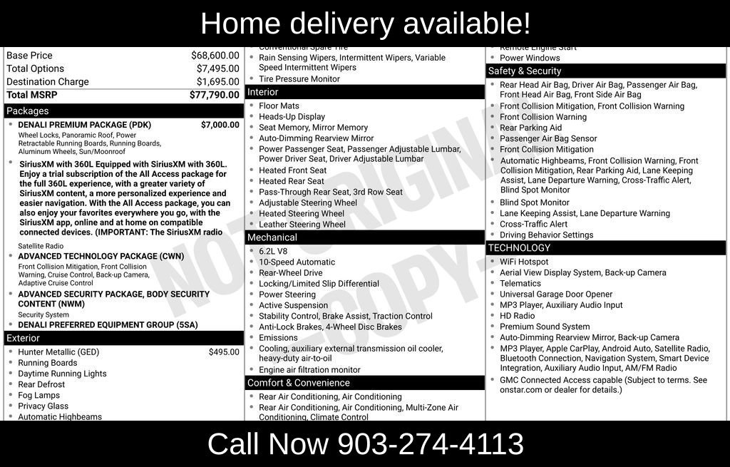 Used 2021 GMC Yukon Denali w/ Denali Premium Package RWD image 45