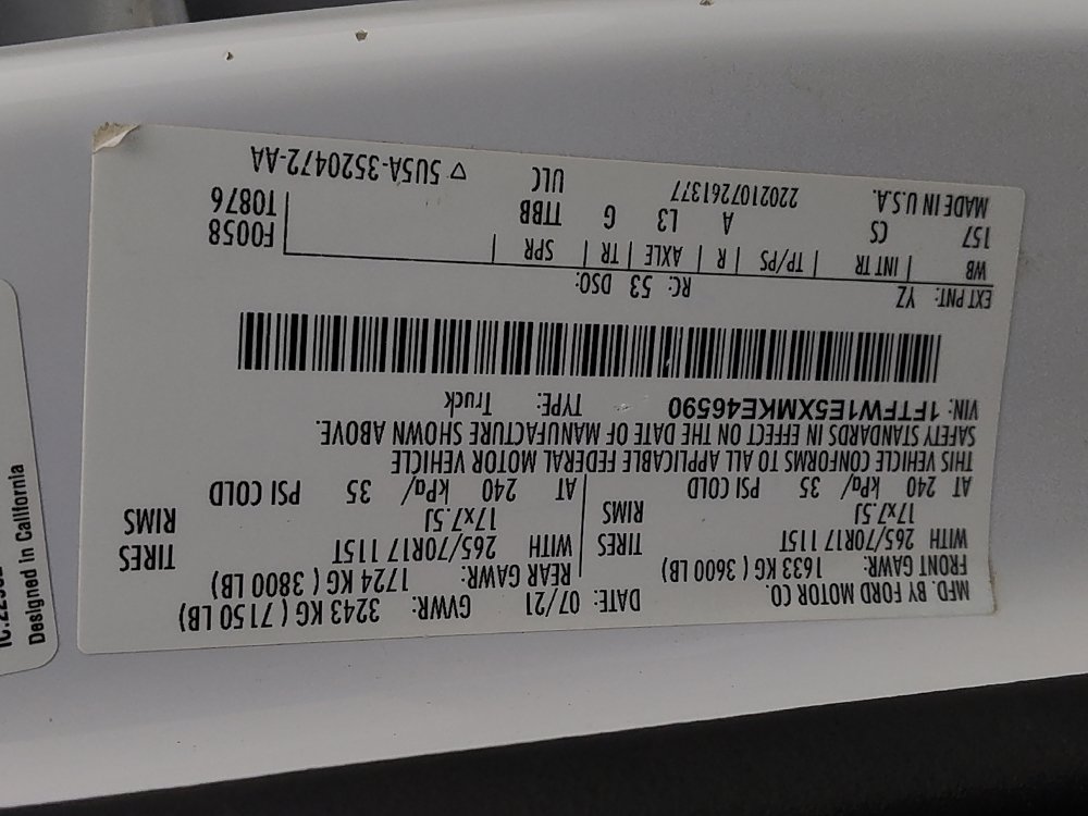 Used 2021 Ford F150 XL w/ Equipment Group 101A High AWD/4WD image 33