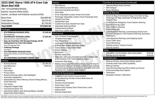 Used 2025 GMC Sierra 1500 AT4 w/ AT4 Premium Package AWD/4WD image 12