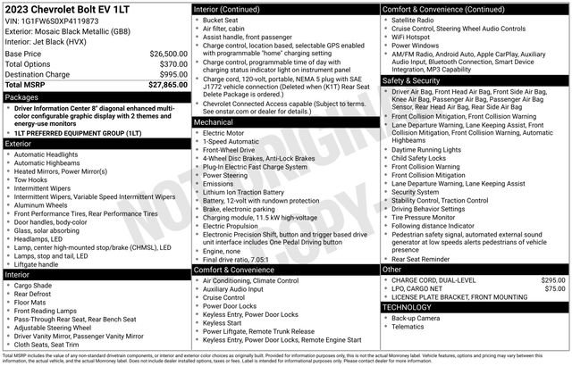 Used 2023 Chevrolet Bolt LT image 41