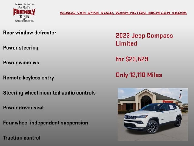 Used 2023 Jeep Compass Limited AWD/4WD image 10