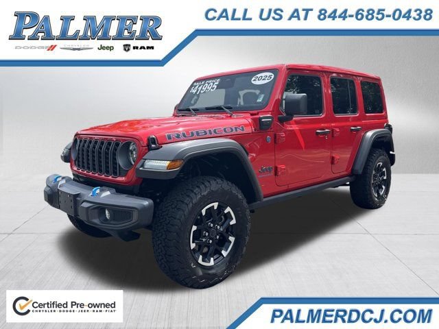 Certified 2025 Jeep Wrangler Unlimited Rubicon 4xe w/ Safety Group