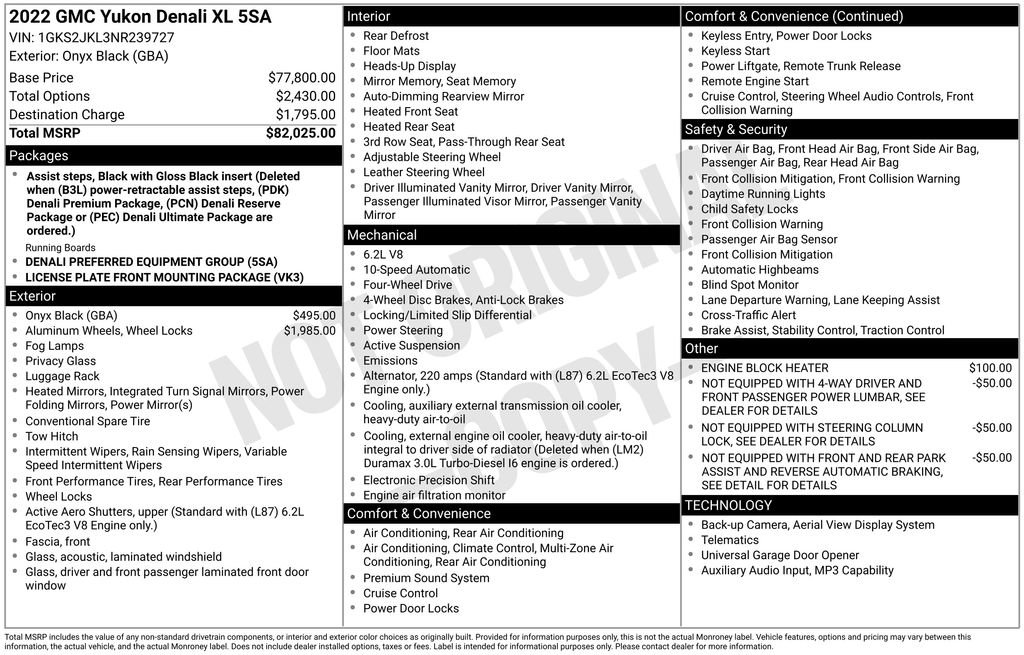 Used 2022 GMC Yukon XL Denali image 44