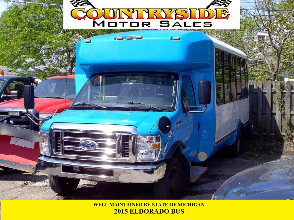 Used 2015 Ford E-450 and Econoline 450 Super Duty w/ Shuttle Bus Prep Package RWD image 1