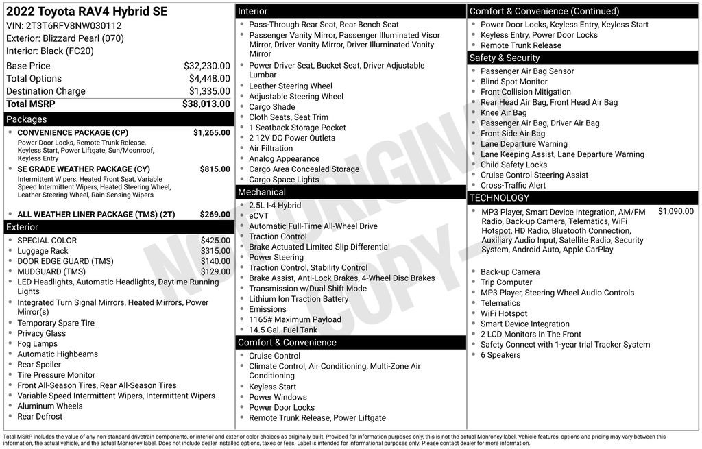 Certified 2022 Toyota RAV4 SE w/ Convenience Package AWD/4WD image 3