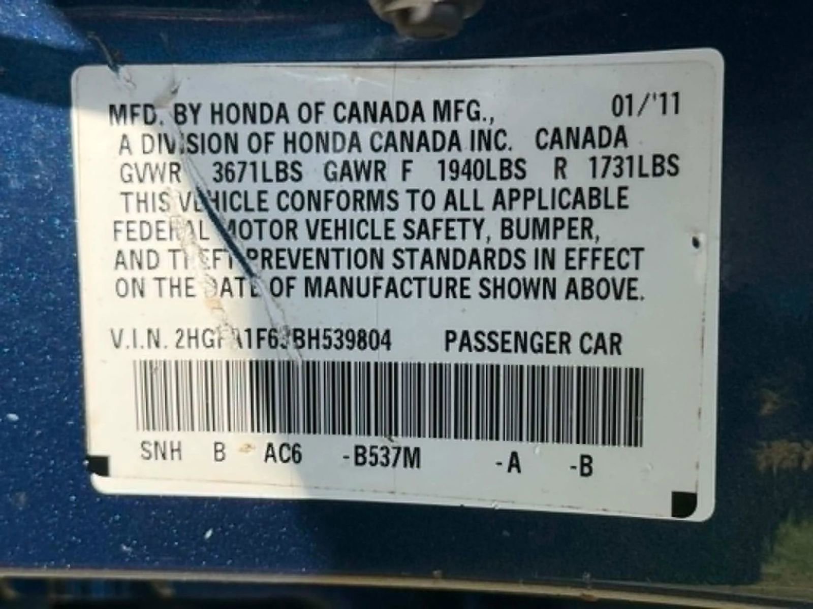 Used 2011 Honda Civic LX-S image 18