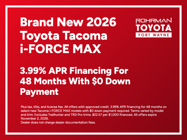 New 2026 Toyota Tacoma TRD Off-Road w/ TRD Off Road Premium Package