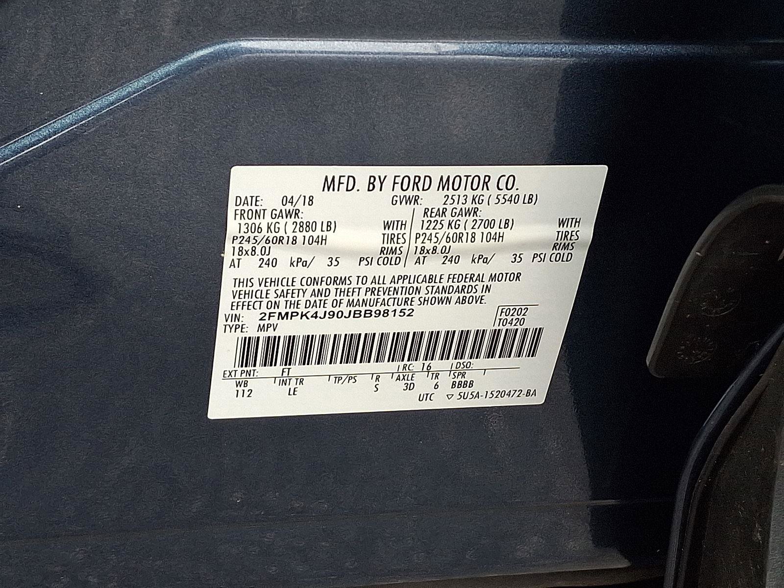 Used 2018 Ford Edge SEL w/ Equipment Group 201A image 27