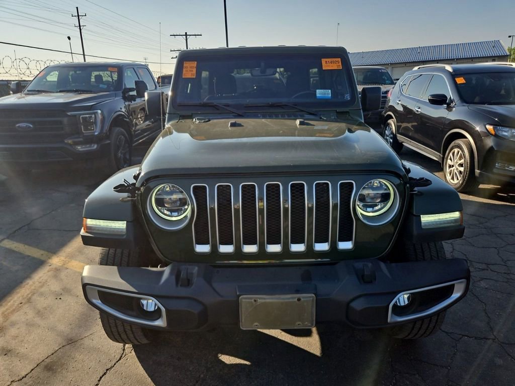 Used 2021 Jeep Wrangler Unlimited Sahara w/ Uconnect 4C Nav & Sound Group AWD/4WD image 2