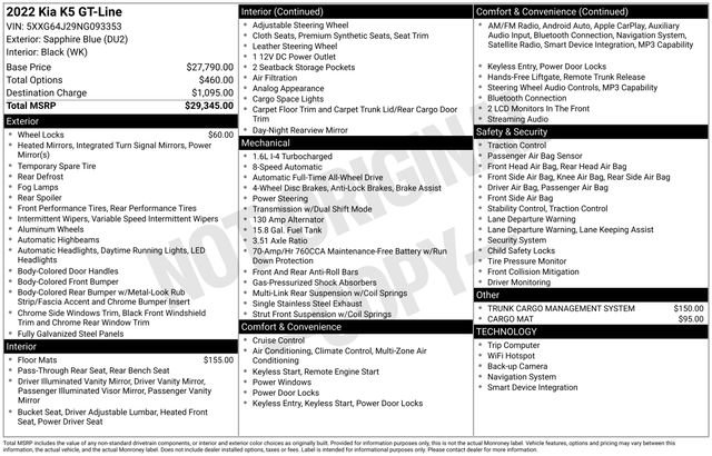 Used 2022 Kia K5 GT-Line image 43