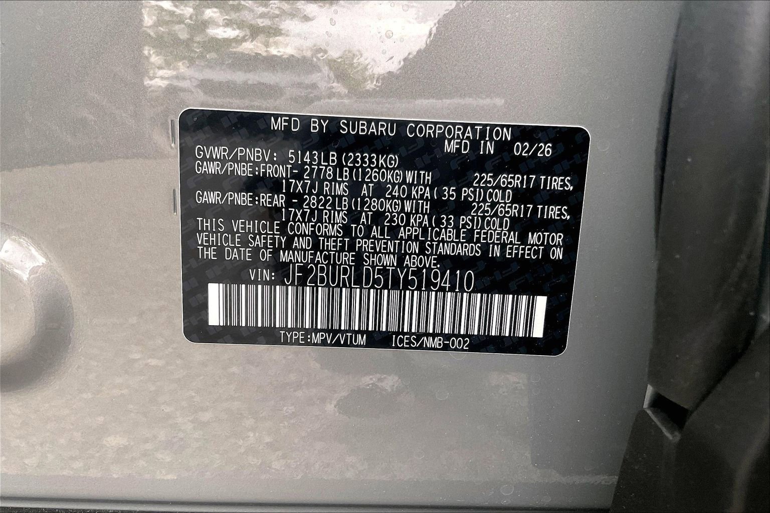 New 2026 Subaru Outback Wilderness AWD/4WD image 12