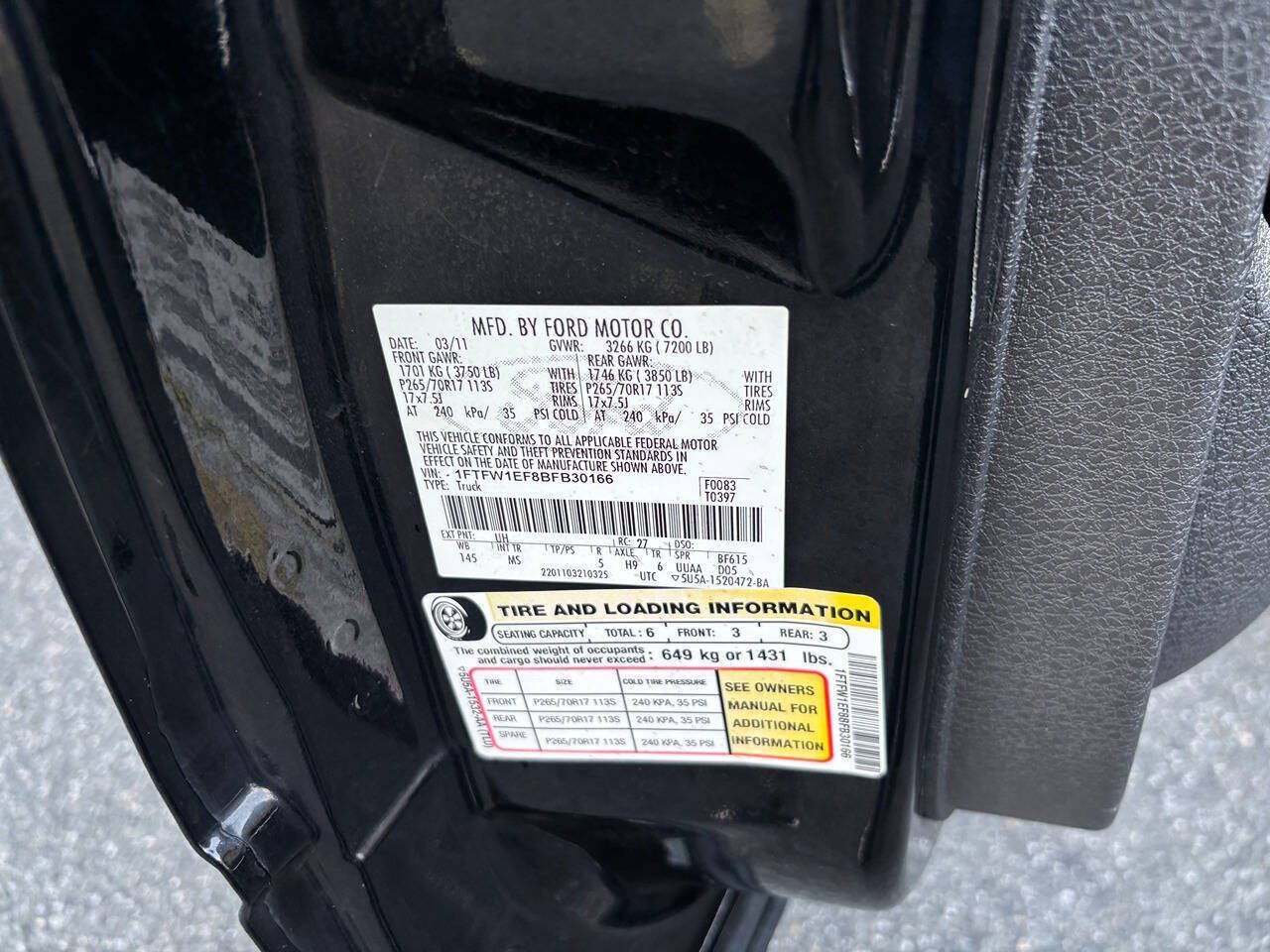 Used 2011 Ford F150 XLT w/ XLT Convenience Pkg AWD/4WD image 12