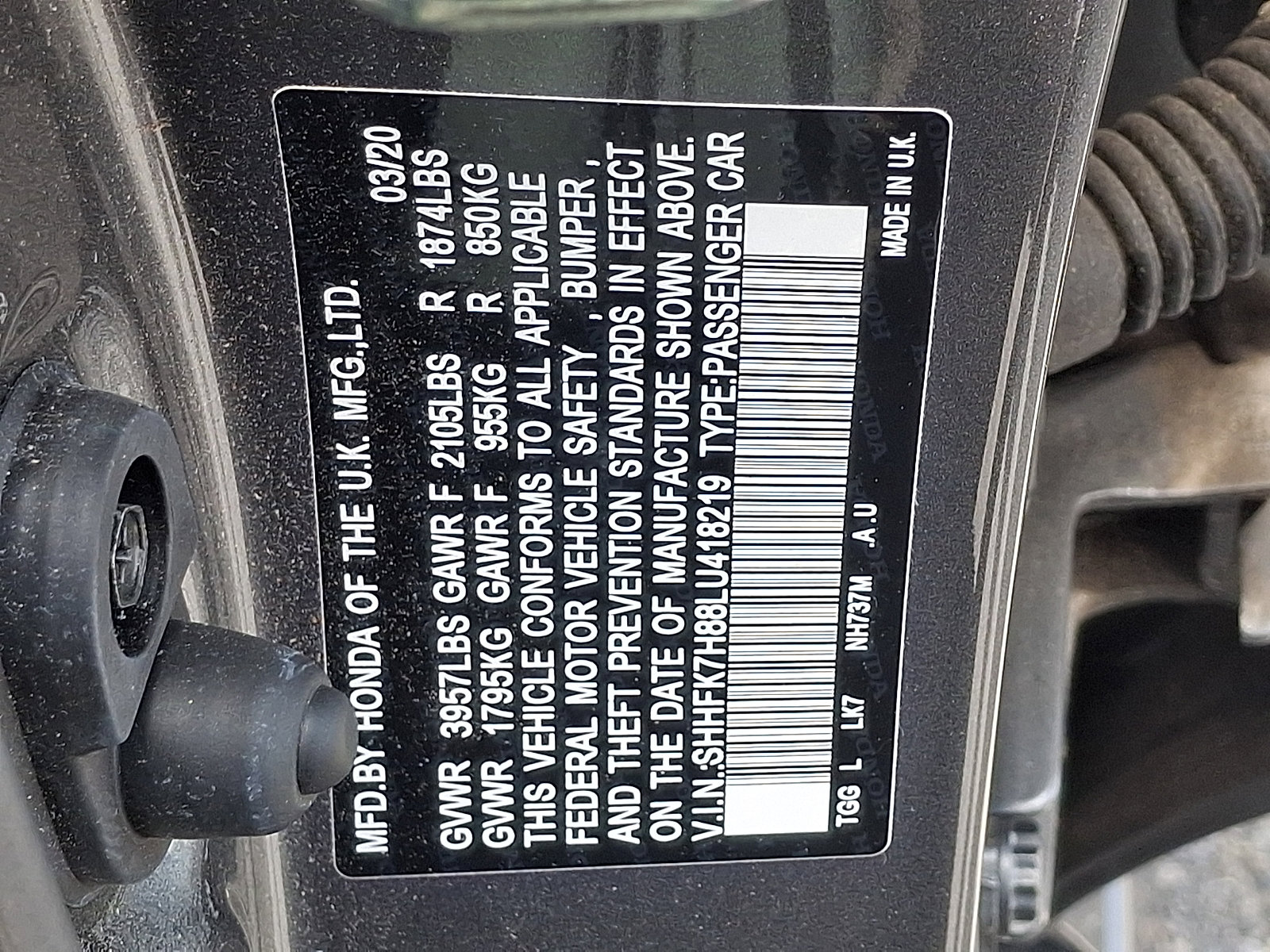 Used 2020 Honda Civic EX-L image 26