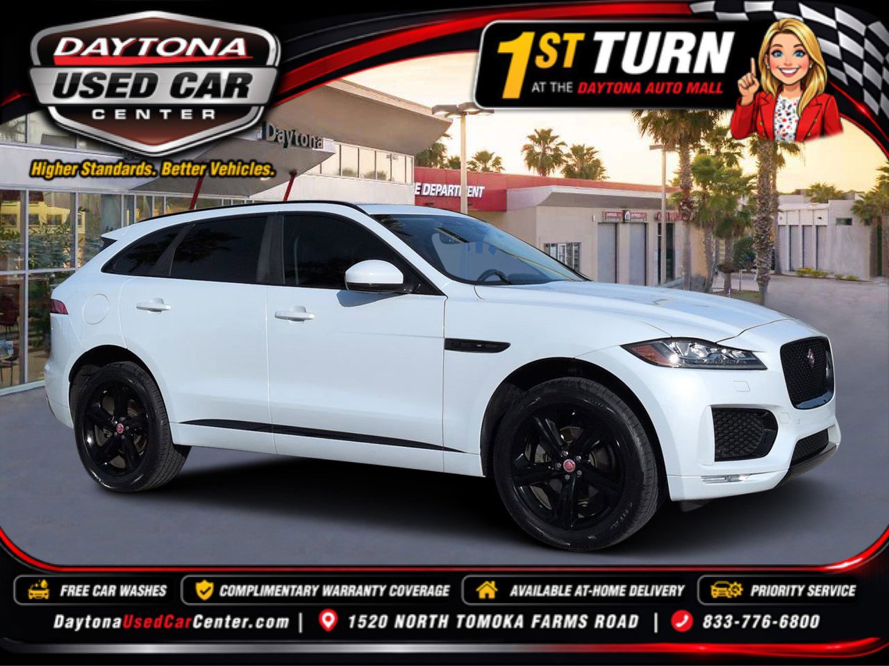 Used 2020 Jaguar F-PACE Checkered Flag