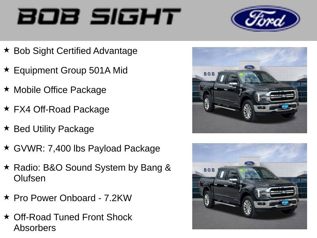 Used 2025 Ford F150 Lariat w/ Equipment Group 501A Mid AWD/4WD image 3