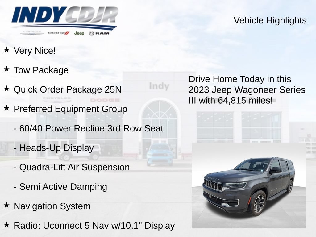 Used 2023 Jeep Wagoneer Series III w/ Preferred Equipment Group AWD/4WD image 6