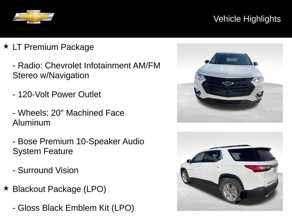 Used 2019 Chevrolet Traverse LT w/ LPO, Blackout Package AWD/4WD image 18