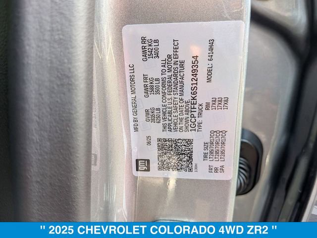 New 2025 Chevrolet Colorado ZR2 w/ Technology Package image 39