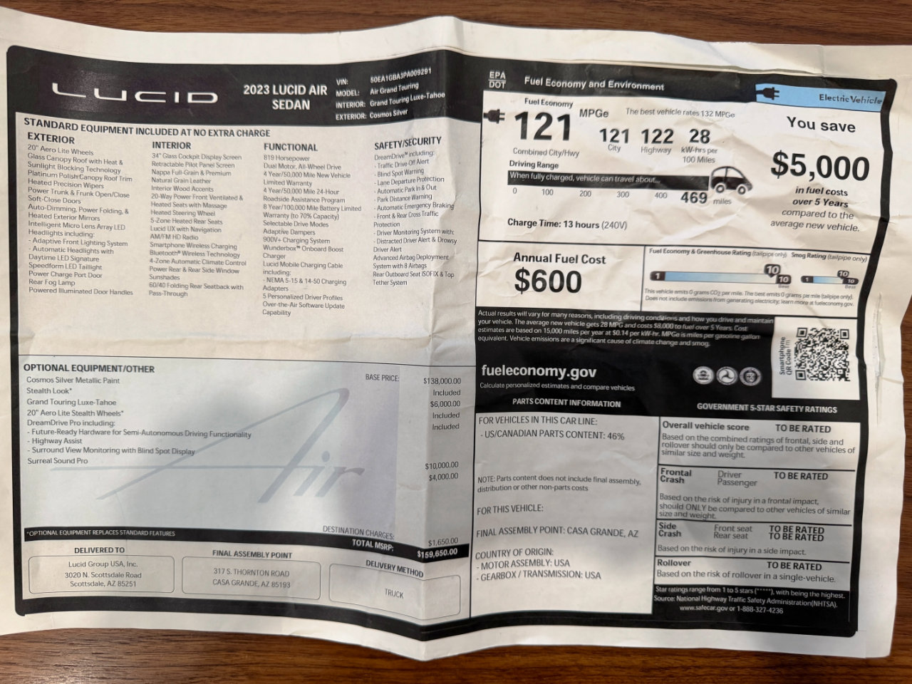 Used 2023 Lucid Air Grand Touring image 4