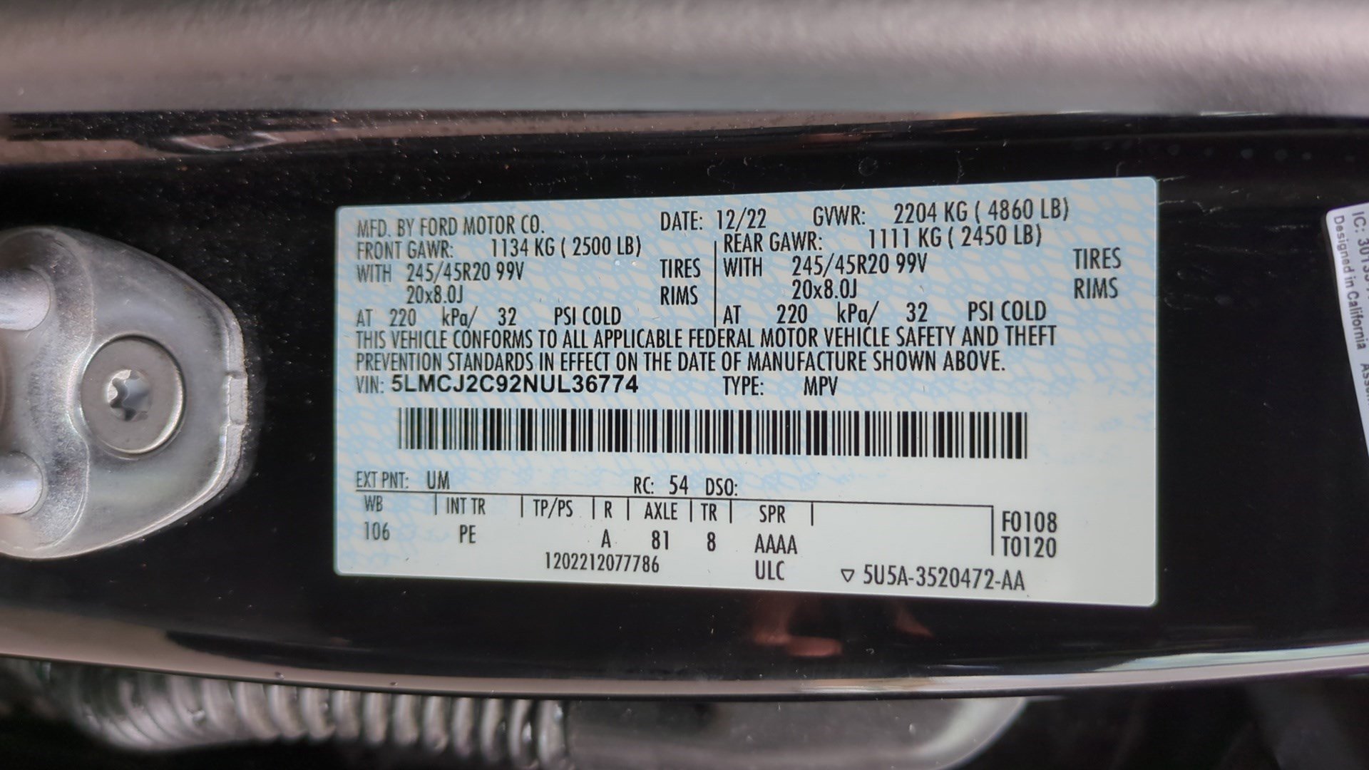 Used 2022 Lincoln Corsair Reserve FWD image 35