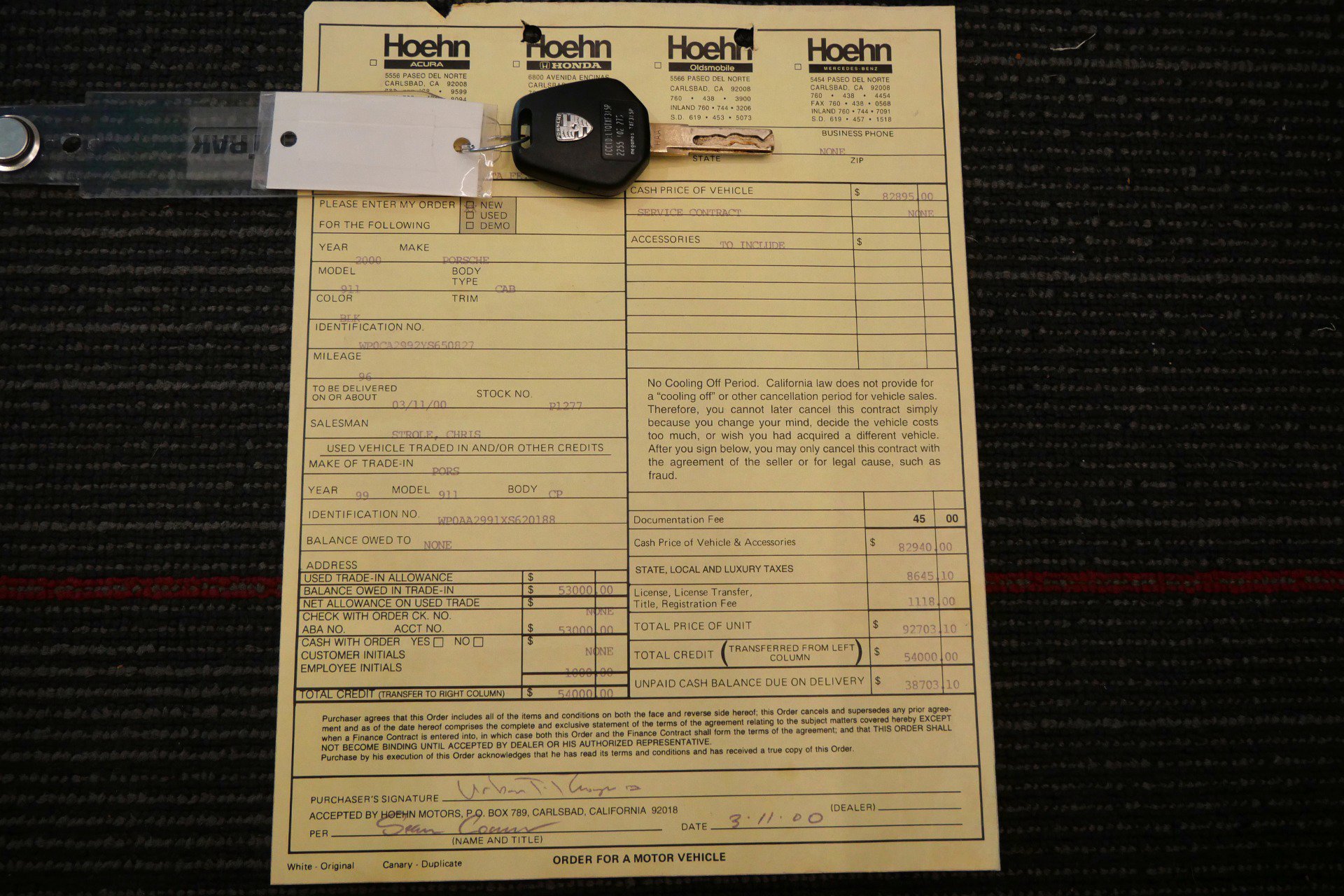 Used 2000 Porsche 911 Cabriolet image 22