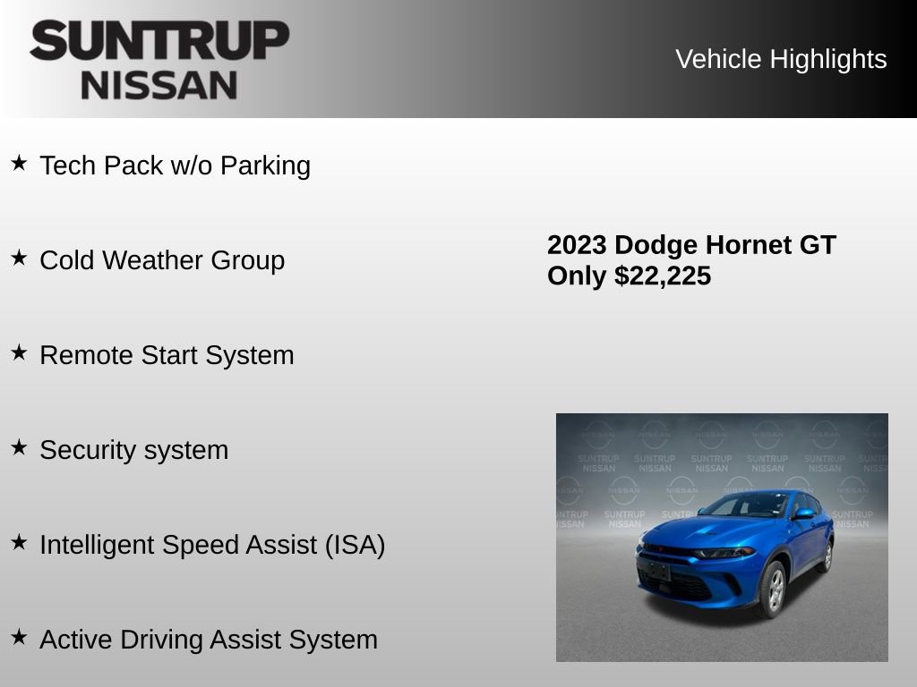 Used 2023 Dodge Hornet GT w/ Tech Pack w/o Parking AWD/4WD image 16