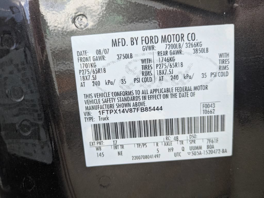 Used 2007 Ford F150 XLT AWD/4WD image 16