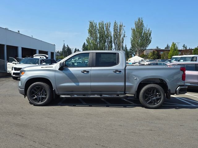 New 2025 Chevrolet Silverado 1500 Custom w/ Turbomax Blackout Package AWD/4WD image 2