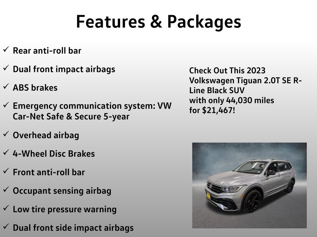 Used 2023 Volkswagen Tiguan SE R-Line AWD/4WD image 13
