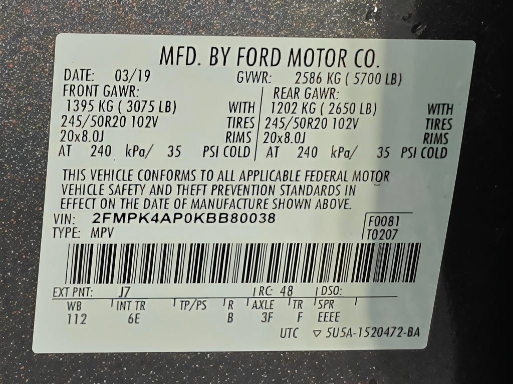 Used 2019 Ford Edge ST w/ Cold Weather Package AWD/4WD image 63