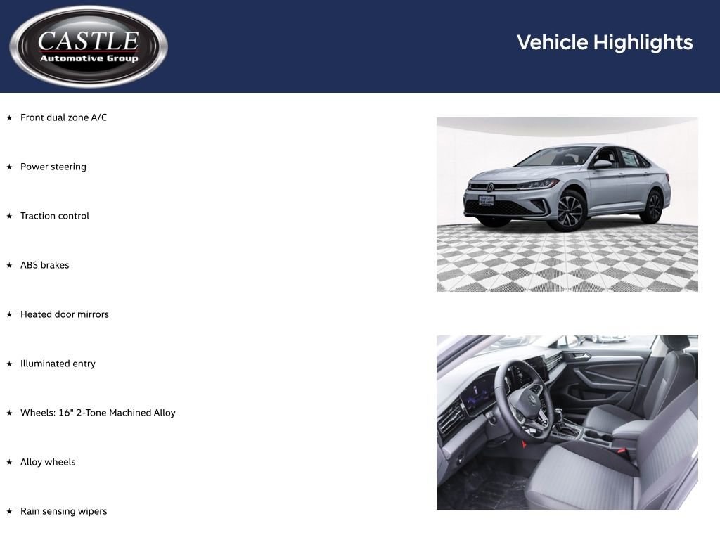 New 2025 Volkswagen Jetta S image 3