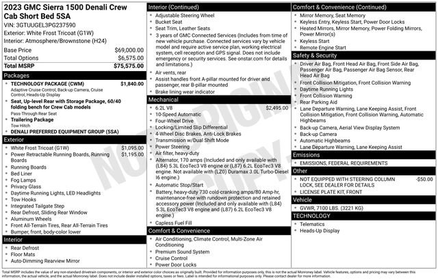 Used 2023 GMC Sierra 1500 Denali w/ Technology Package image 47
