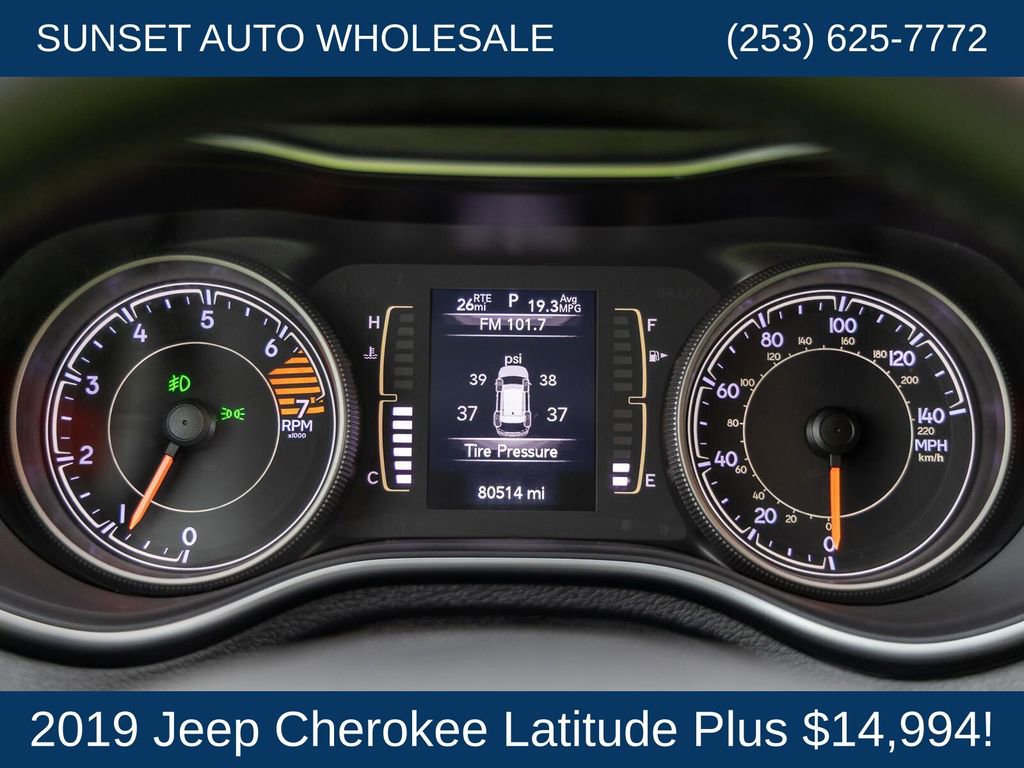 Used 2019 Jeep Cherokee Latitude Plus image 53