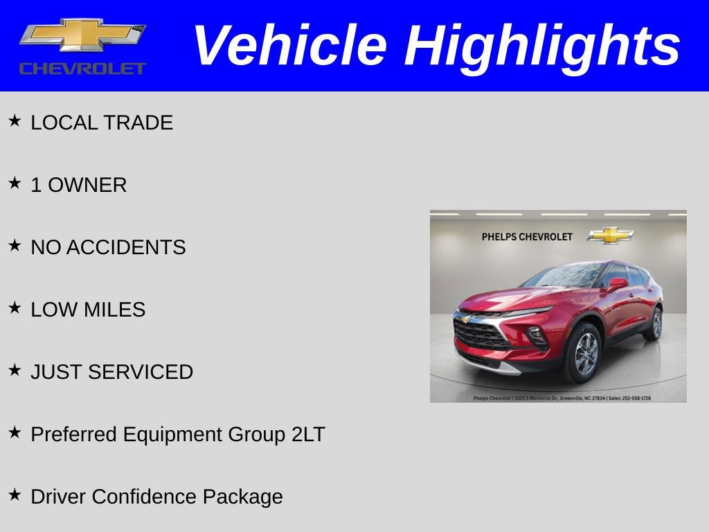 Certified 2023 Chevrolet Blazer LT w/ Driver Confidence Package FWD image 2