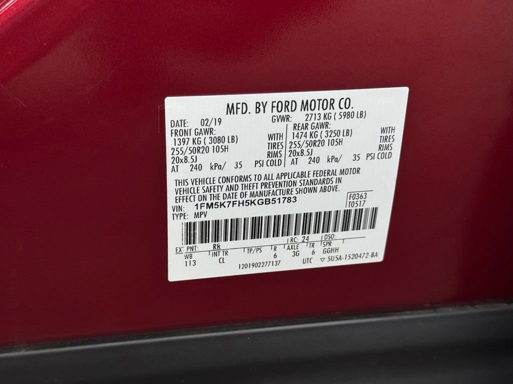Used 2019 Ford Explorer Limited w/ Ford Safe & Smart Package FWD image 43