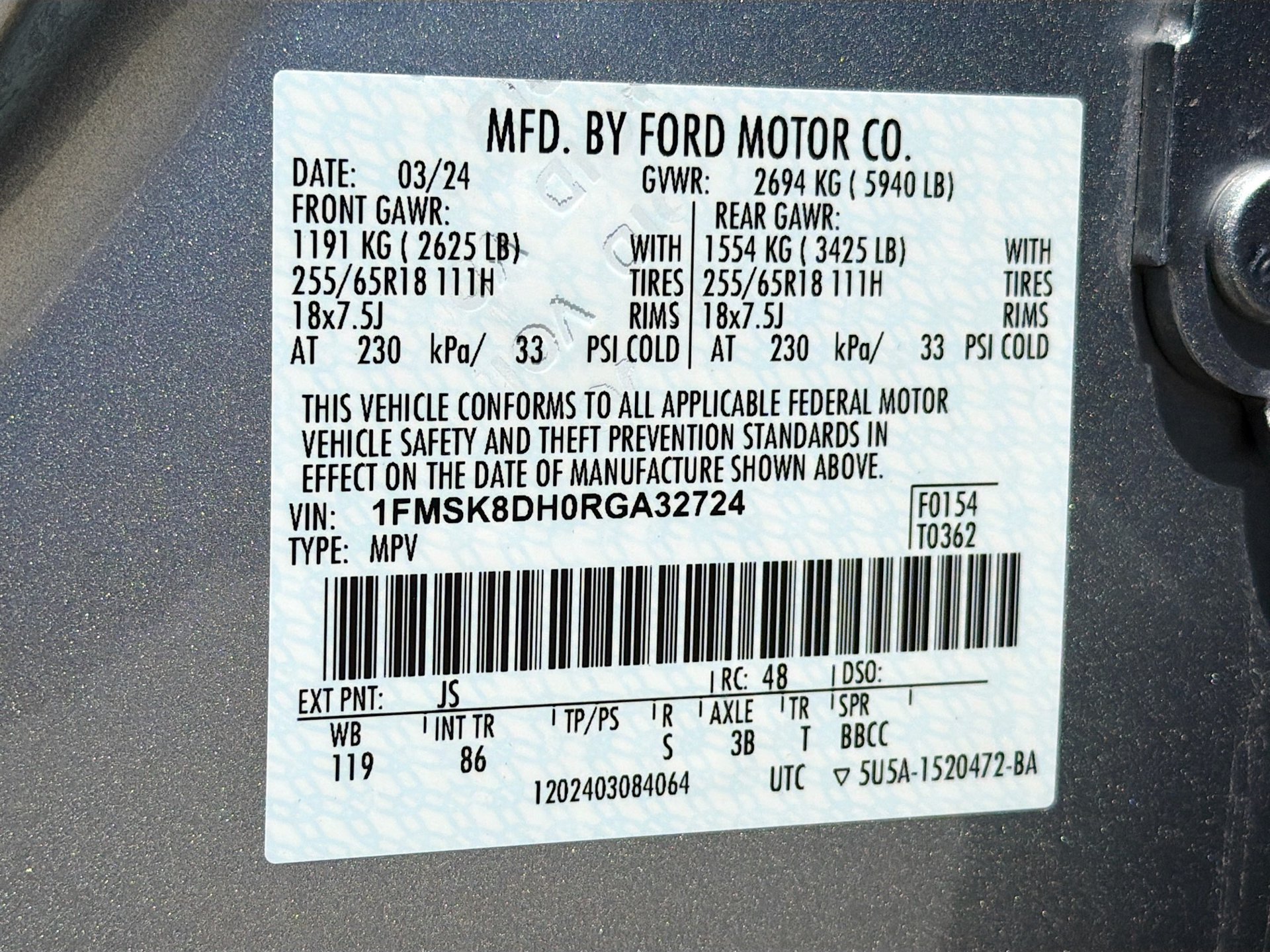 Used 2024 Ford Explorer XLT w/ Class IV Trailer Tow Package AWD/4WD image 34