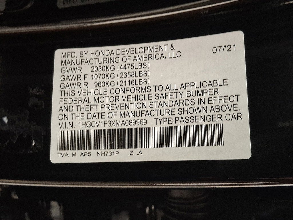 Used 2021 Honda Accord Sport image 27