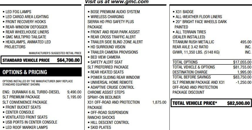 Used 2025 GMC Sierra 2500 SLT w/ SLT Premium Package image 2