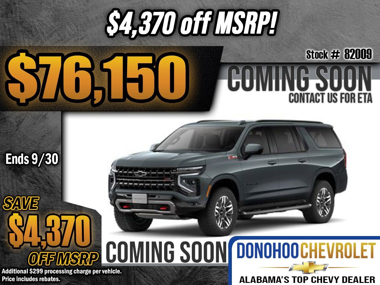 New 2026 Chevrolet Suburban Z71 image 1