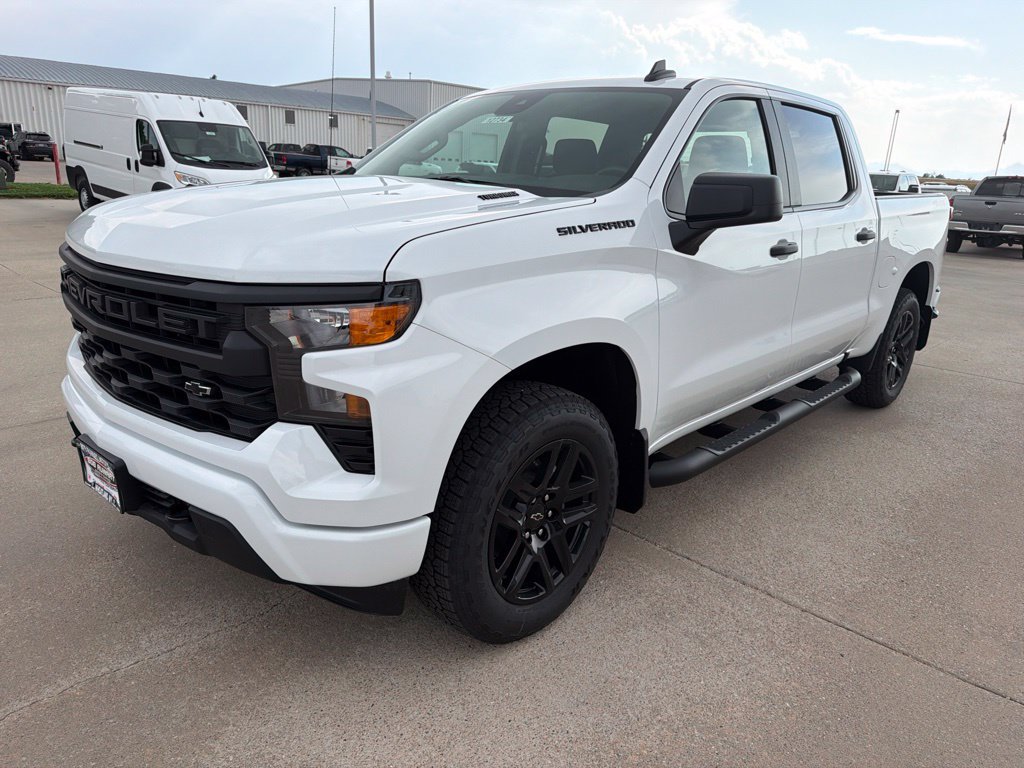 New 2026 Chevrolet Silverado 1500 Custom w/ Turbomax Blackout Package AWD/4WD image 1