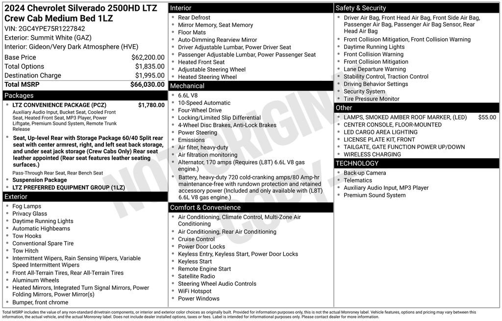 Used 2024 Chevrolet Silverado 2500 LTZ w/ LTZ Convenience Package image 11