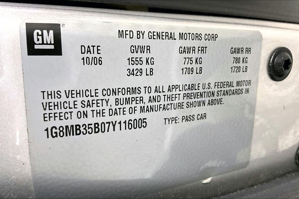 Used 2007 Saturn Sky w/ Premium Trim Pkg image 17