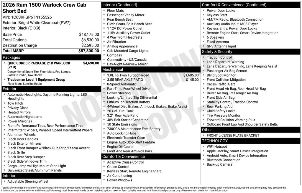 New 2026 RAM 1500 Classic Warlock image 27