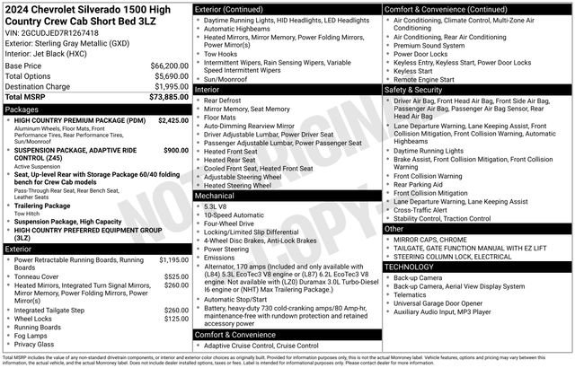 Used 2024 Chevrolet Silverado 1500 High Country w/ High Country Premium Package image 5