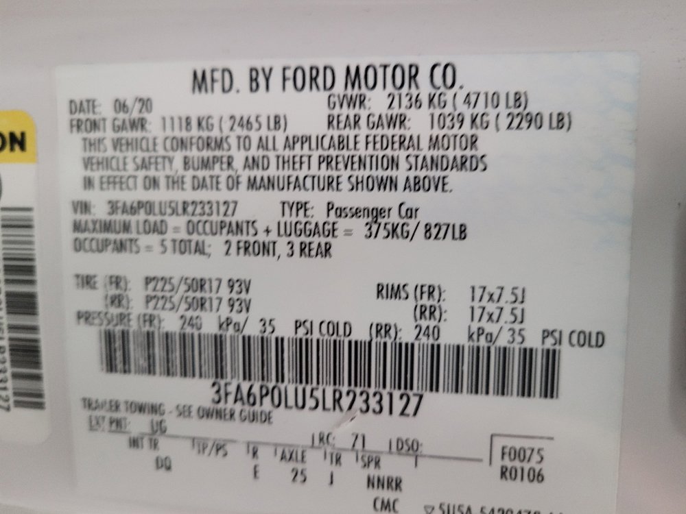 Used 2020 Ford Fusion SE FWD image 33