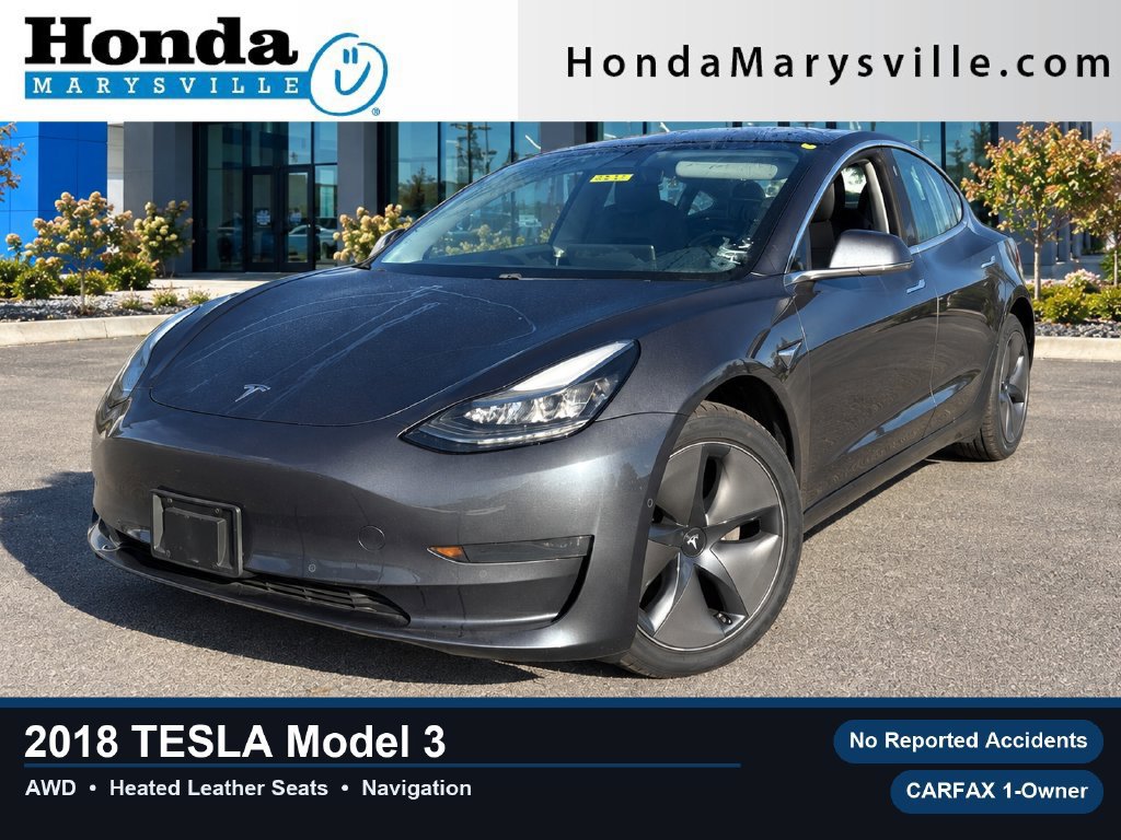 Used 2018 Tesla Model 3 Long Range AWD/4WD image 1