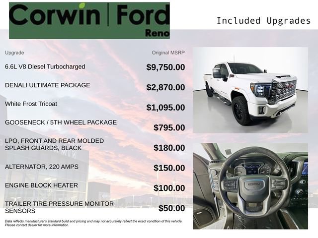 Used 2020 GMC Sierra 3500 Denali w/ Denali Ultimate Package AWD/4WD image 3