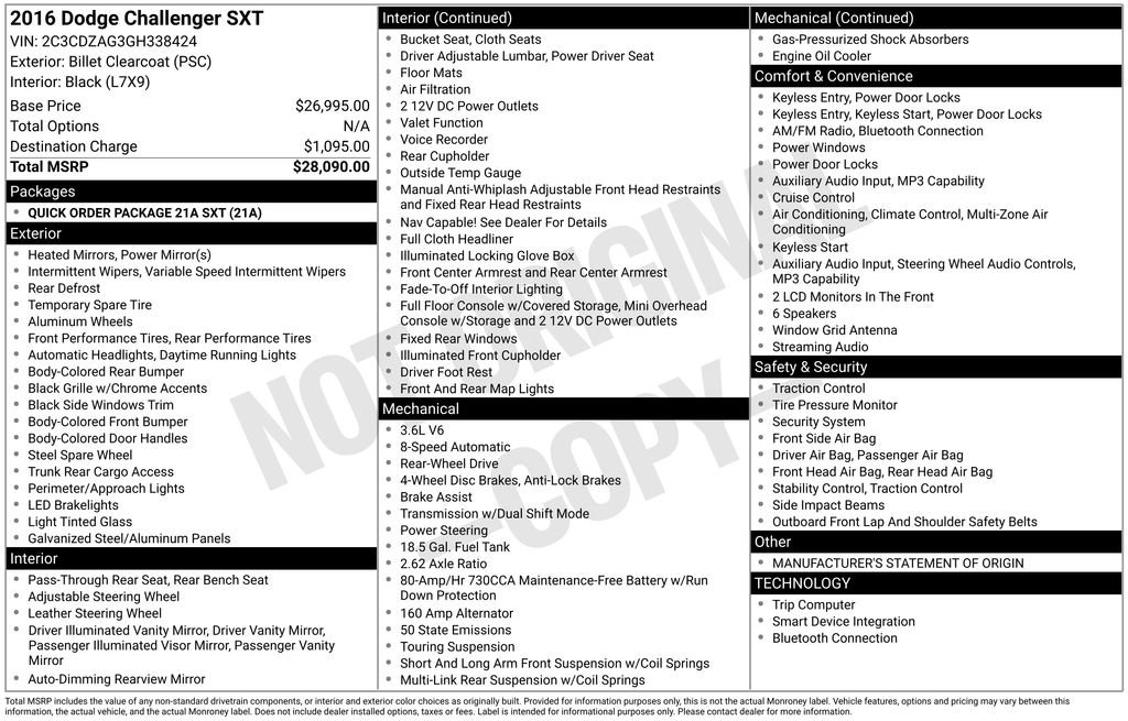 Used 2016 Dodge Challenger SXT image 32