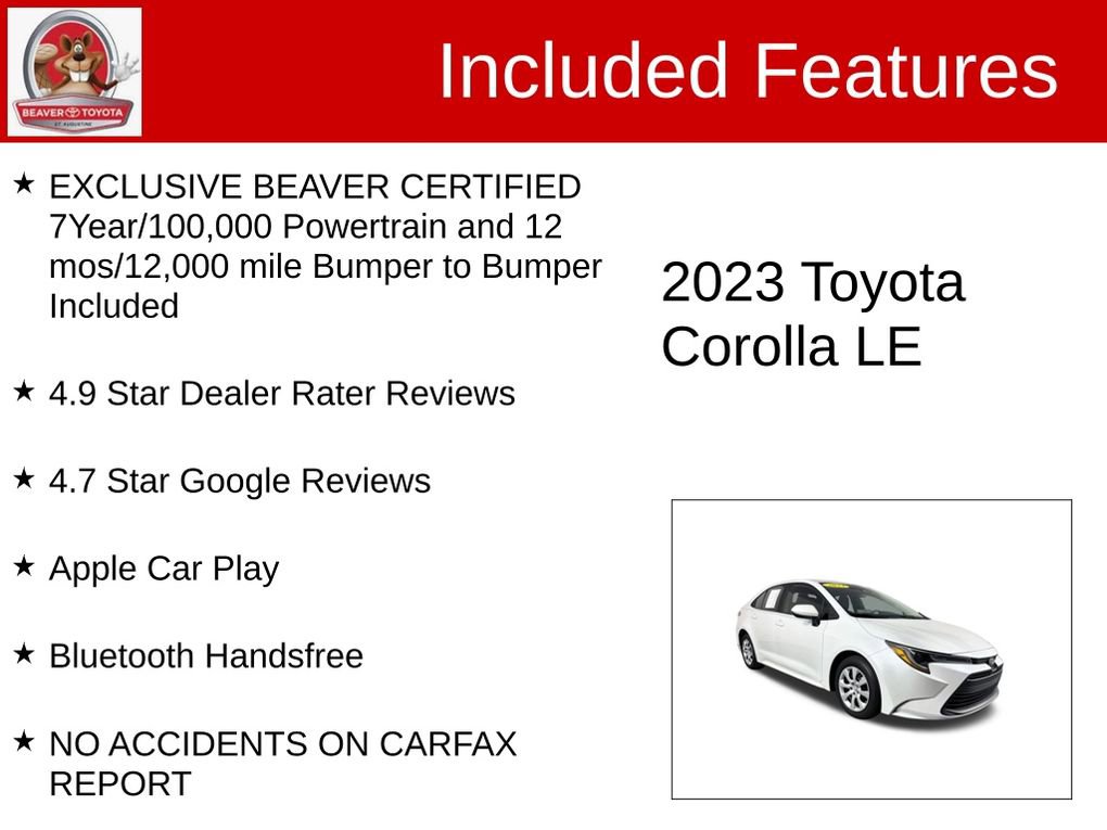Used 2023 Toyota Corolla LE FWD image 4