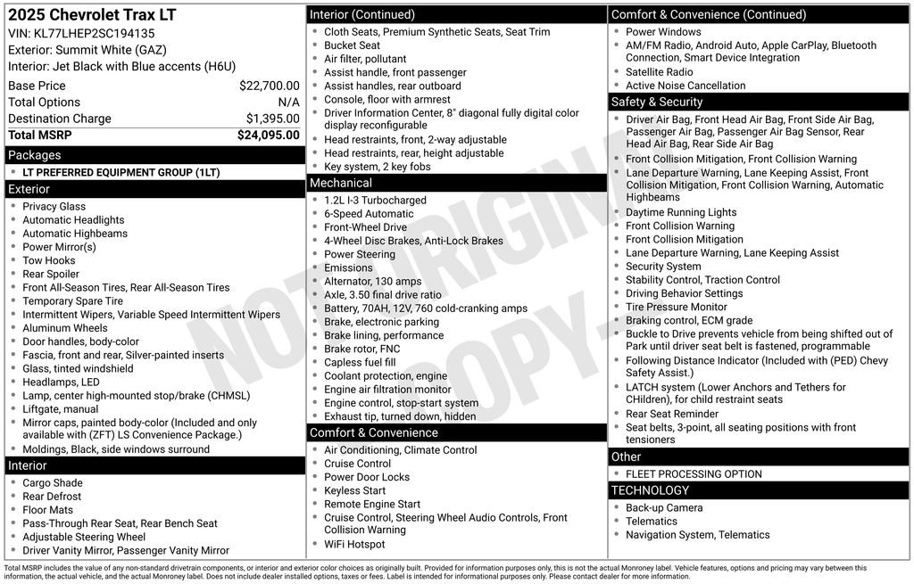 Used 2025 Chevrolet Trax LT image 19